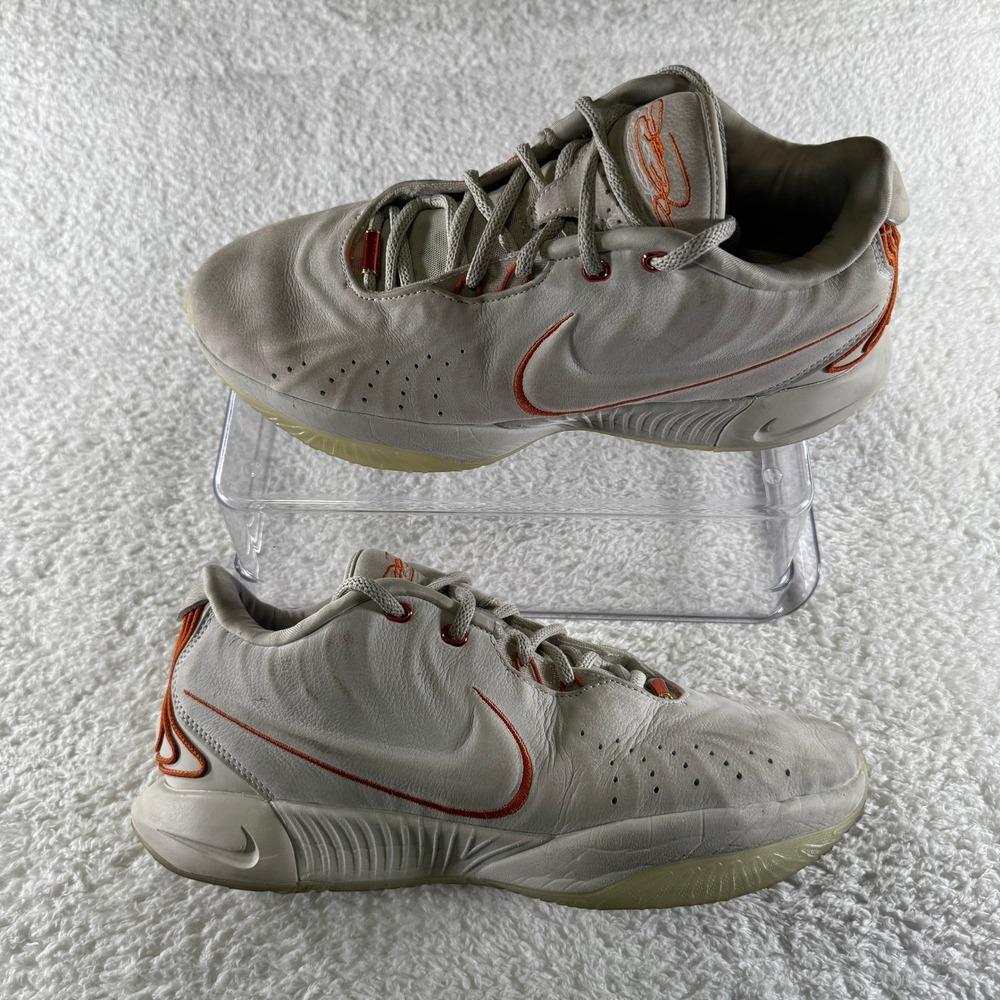 Nike Lebron 21 XXI Akoya Light Bone Orange Basketball Mens Size 10.5 FV2345 001